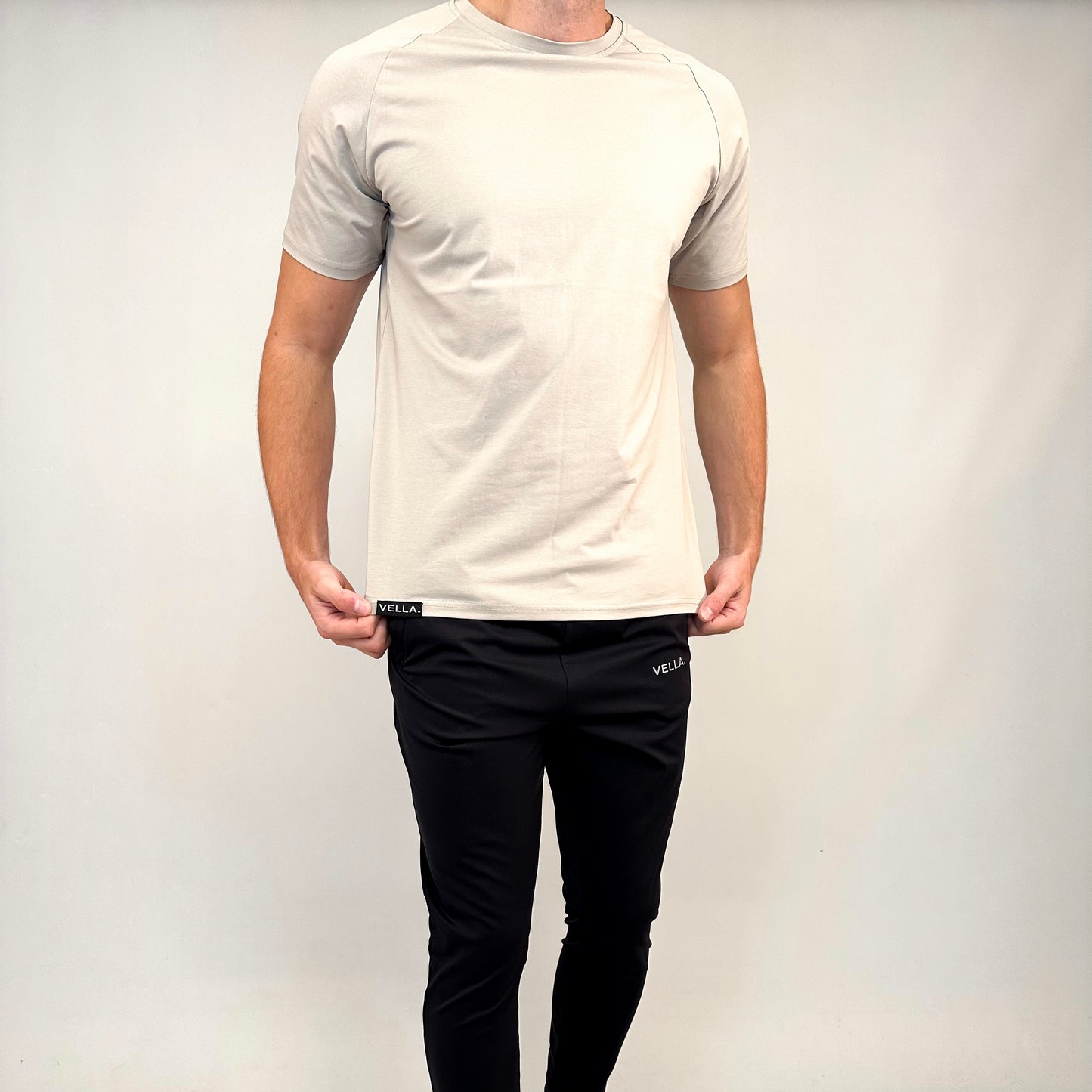 Mens Cotton T-Shirt - Stone